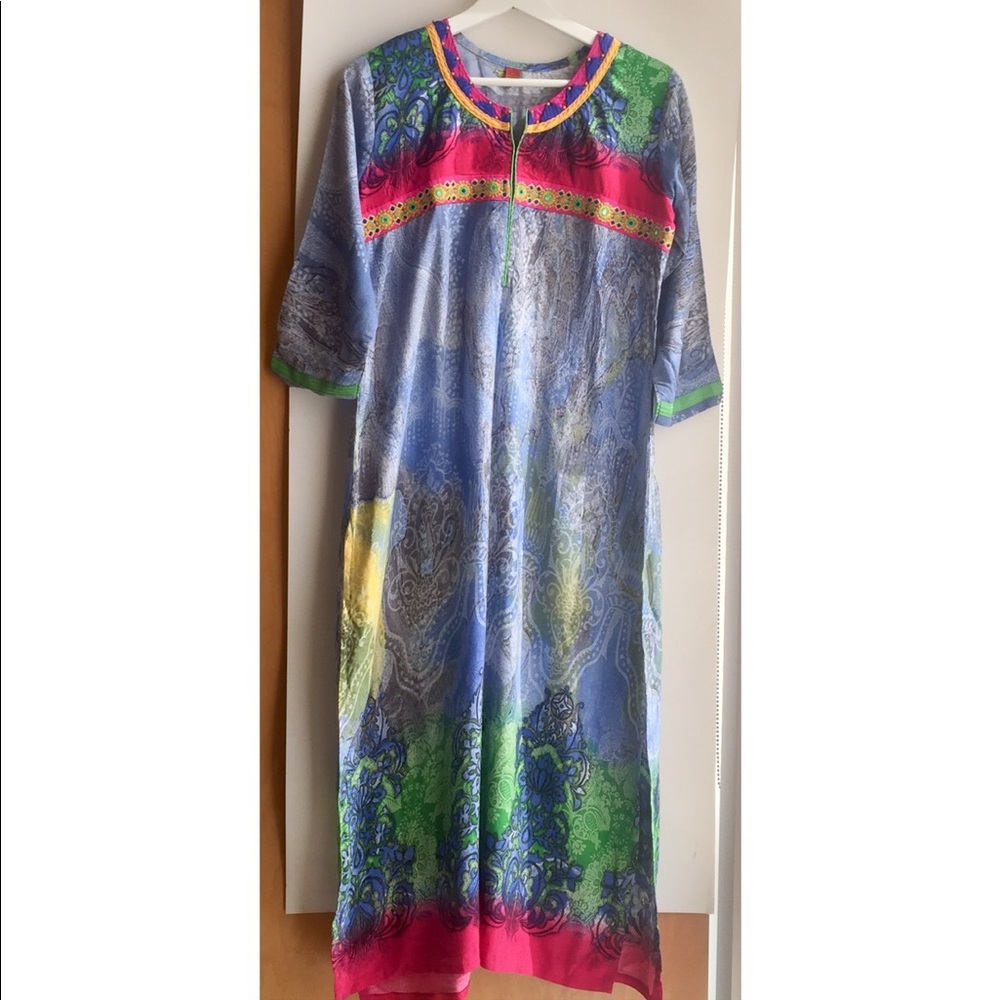 Indian Kaftan Multicolour Size S/M